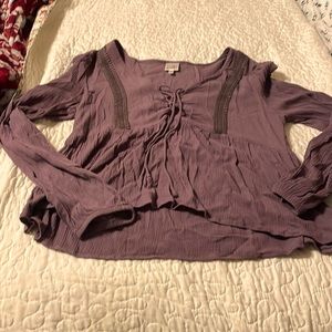 Long Sleeve Belle du jour Crop Top XL